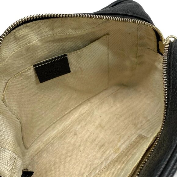 GUCCI Soho 308364 Black Leather Shoulder Bag - Picture 10 of 14